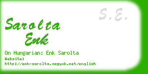 sarolta enk business card